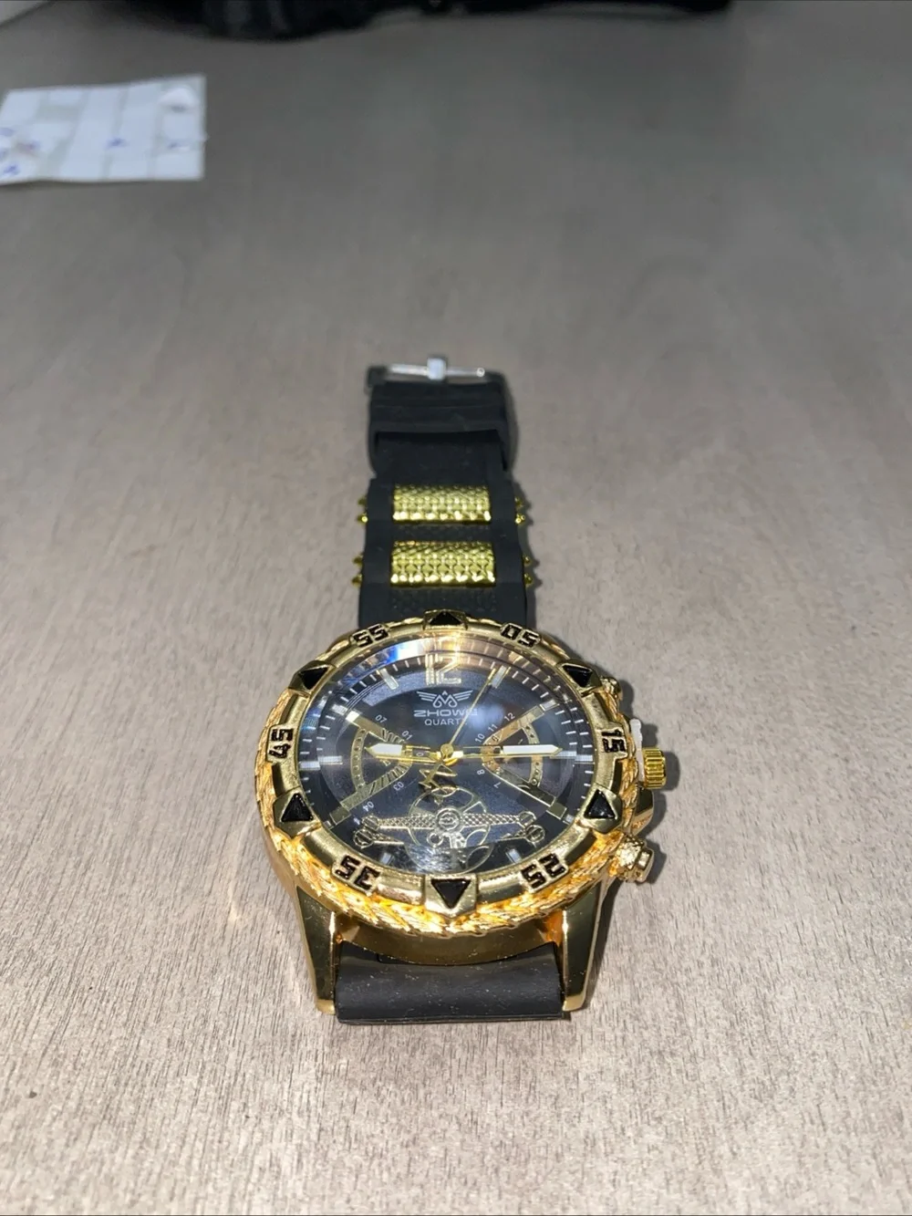 Gold and Black Men's Sport Watch